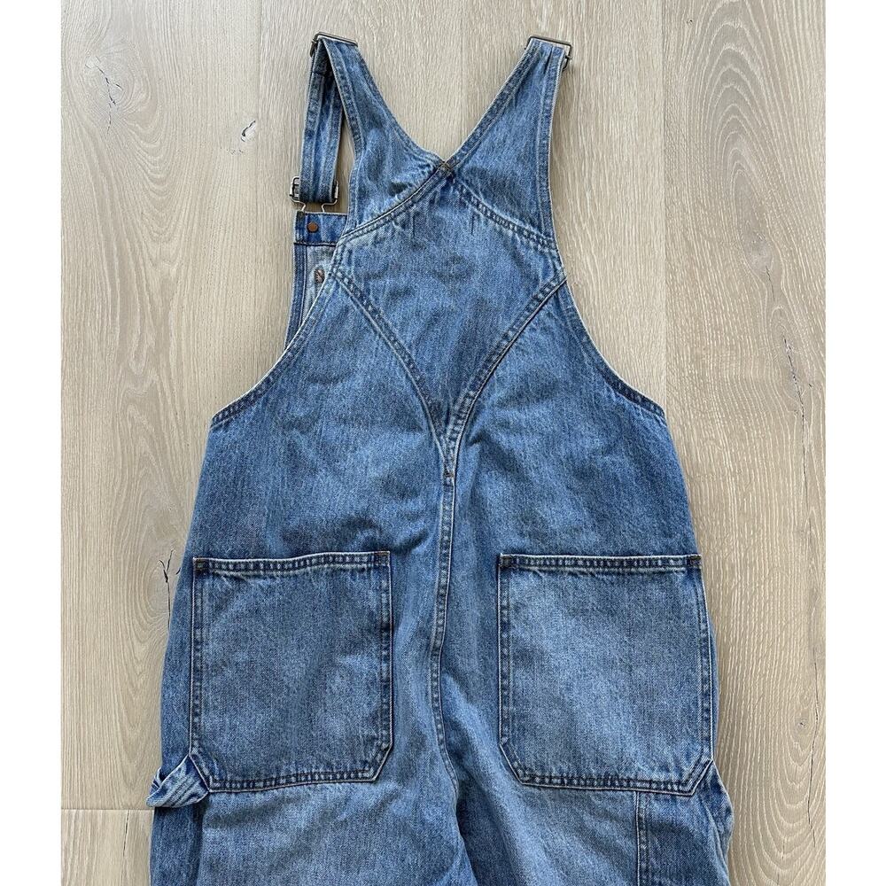 Madewell Womens Aldott Wash Denim Oversized Carpenter Overalls - Picture 13 of 16